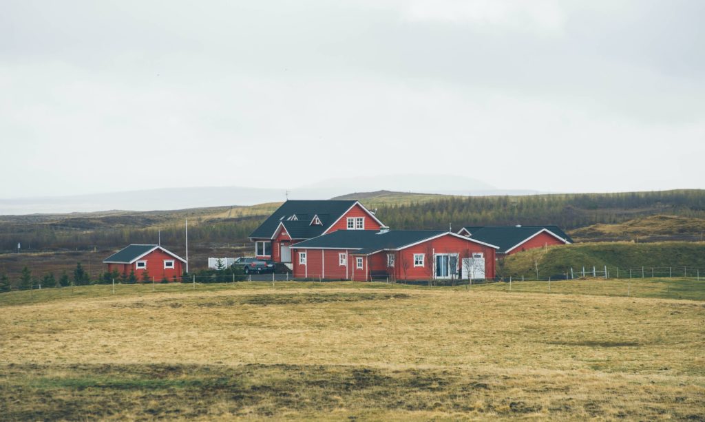 house in mountains